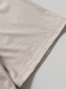 Manfinity Homme Men's Fashionable Minimalist Contrast Color Round Neck Short Sleeve T-Shirt