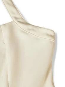 Elegant Simple Halter Dress For Teen Girl, Fashionable & Suitable For Parties - White - View 5