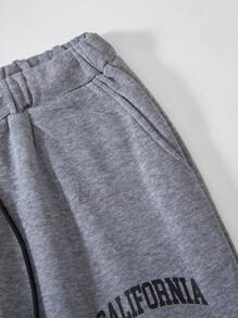 SHEIN 3 件套青少年男童休闲慢跑运动裤 - 彩色 - 查看 6