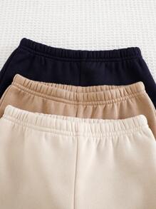 Cozy Pixies Set da 6 pezzi Body e pantaloni con stampa a lettere in maglia morbida per bambini maschi, completo invernale