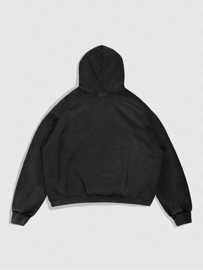 Street Life Snowflake Print Casual Everyday Wear Pullover Hoodie