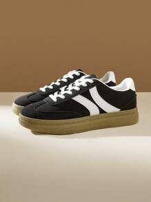 CUCCOO EASI Women's Casual Colorblock Vintage Sneakers Tainers