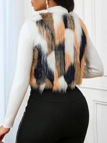 SHEIN Lady Chaquetas en bloques de color talla grande para mujer Año Nuevo