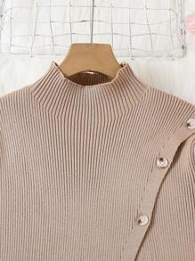 Sparklyn 2 件套 Tween Girls 保暖针织高领套头衫和阔腿裤套装，时尚休闲装，适合旅行和家居穿着，秋冬 - 卡其色 - 查看 4