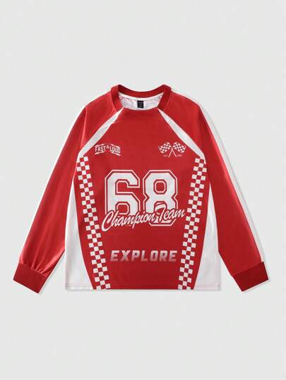 Street Life 1 pieza Camiseta deportiva de manga larga para hombres, ropa deportiva casual