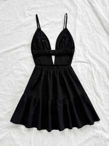 Soleia 女士迷你连衣裙 - 黑色 - 查看 2