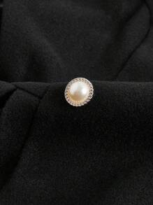 SHEIN MOD Plus Size Vintage Pleated Hem Dress - Black - View 4