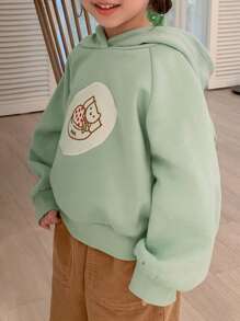 DAZY Young Girl' Hooded Knit Sweatshirt, Autumn