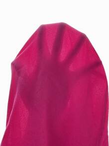 SHEIN LUNE Paperbag Waist Wide Leg Pants - Hot Pink - View 7