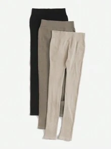 Easithlete Dam enfärgade andningsbara bekväma sportleggings yogabyxor - Multifärgad - Visa 5