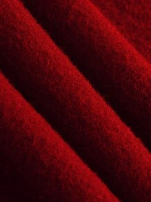 Manfinity Homme 2pcs Men Letter Ribbon Hoodie And Sweatpants Set With Drawstring, Casual Outfit For Autumn - Red - View 5