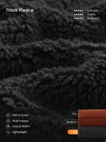 GLOWMODE Cozy Thick Polar Fleece Soft Warm Bomber Adjustable Drawstring Hoodie Windproof Ribbed Hem Cuffs Jacket With Side Pockets Daily Casual Winter