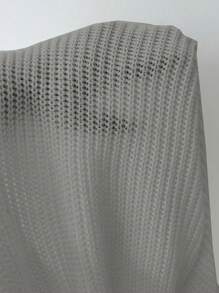 SHEIN Unity Women Plain Minimalist Short Cardigan, Casual Daily Wear,Long Sleeve Tops Fall Winter Cloth For Women - Grey - View 8