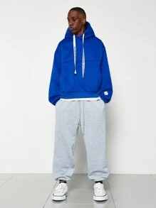SUMWON Moletom com Capuz Oversized Macio de Veludo com Cordão, Agasalho Esportivo Casual de Inverno, Roupa Esportiva