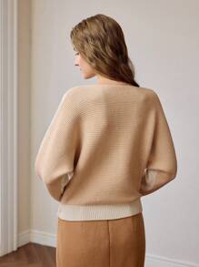 MOTF PREMIUM SOLID V-NECK LOOSE FIT SWEATER - Multicolor - View 3