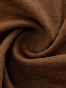 Manfinity EMRG Men's Letter & Virgin Mary Graphic Round Neck Short Sleeve Casual T-Shirt - Brown - View 5