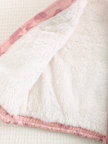 Cozy Pixies 女婴心形图案保暖内衬厚无袖背心，百搭又舒适 - 粉色 - 查看 7