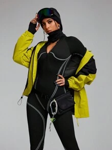 Innovista Seamless Black 3d Dynamic Lines Sports Jumpsuit,Tummy Control & Butt-Lifting Overall,Workout Outfits,Daily Casual & Yoga Fitness,Tummy Control & Butt-Lifting,Yoga, Women Outfit,Jumpsuits For Woman,Skiing,Hiking, Outdoor,Cycle