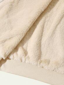 Chiquease 女士秋季休闲双面拉链前连帽夹克，带保暖内衬