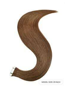 20pcs Tape In Hair Extensions Brown #333 Color 18-26Inch 50g Remy Human Hair Extensions Double Drawn Straight Human Hair Extensions Tape In Hair Tape Ins Hair Extensions - S333 - View 2