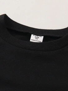 SHEIN 3pcs/Set Young Boy Casual Simple Long Sleeve T-Shirts, Fall/Winter - Multicolor - View 4