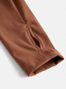 SHEIN 2pcs/Set Teen Girls' Matched Sports Crew Neck Long Sleeve Top And Shorts Co-Ord Sportswear