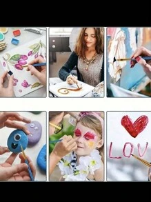 SHEIN 10 pièces/set Pinceaux aquarelle en nylon rose, ensemble de stylos, apprentissage de la peinture à l'huile et acrylique, fournitures d'art pour cadeau du Nouvel An, cadeau de bureau pour élèves. Pinceaux pour artistes pour le corps, le visage, les rochers et la canevas, fournitures d'art et d'artisanat de peinture pour étudiants et adultes, peinture, pinceaux, fournitures de peinture, arts et artisanat