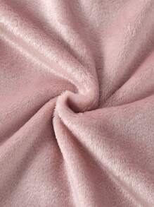 2 件 Tween Girl 睫毛和云朵图案优雅家居服套装，粉色简约时尚