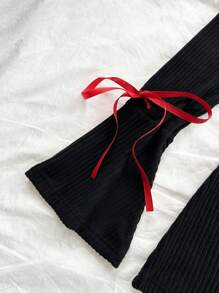 Soleia Women Casual Off Shoulder Flared Sleeve Belted Jumpsuit