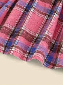 THE HAPPY LOOK Young Girls Pink Ruffled Collar Long Sleeve Casual Blouse For Fall & Winter - Multicolor - View 5