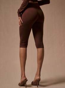 MUSERA Slinky Capri Leggings Y2k 90's Spring Summer Ibiza, Holiday, Club