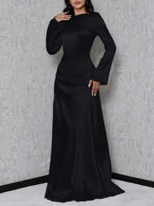 SHEIN Tall 女士喇叭袖美人鱼连衣裙