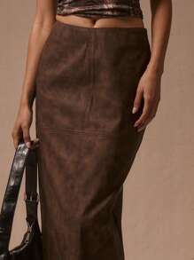 MUSERA Distressed Maxi Skirt Y2k Summer Elegant, Casual, Cute Christmas Party