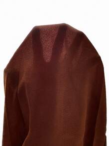 SHEIN LUNE Paperbag Waist Wide Leg Pants Fall Cloth For Women - Rust Brown - View 7