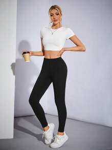 SHEIN Tall 休闲女士休闲针织裤（两件套） - 彩色 - 查看 9