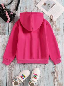 Teenager Mädchen Lässig Sweatshirt mit Prägung, Geeignet für den Herbst