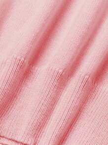 Nastolatka Słodki Wzór Serca Panterki Luźny Wygodny Miękki Drukowany Dzianinowy Sweter Dla Dziewczynek