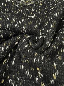 Women's Autumn/Winter Casual Blended Color-Blocked Round Neck Long Sleeve Bell Sleeve Sweater Top