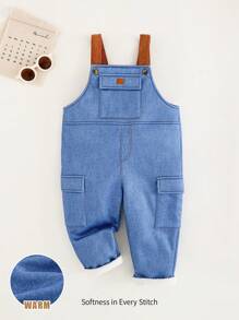 Cozy Pixies Young Girl Colorblock Tape Front Pocket Sleeveless Jumpsuit