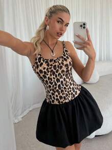 Chiquease Leopard Print Sexy Bodycon Party Dress - Multicolor - View 3