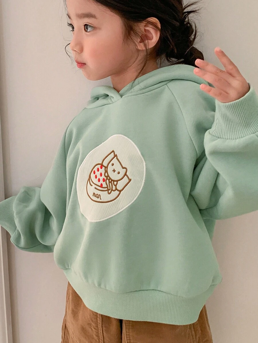 DAZY Young Girl' Hooded Knit Sweatshirt, Autumn