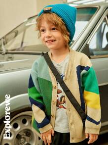 SHEIN 3pcs/Set Young Boys Outdoor Sport Bear & Duck Print Short Sleeve T-Shirts