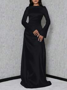 SHEIN Tall 女士喇叭袖美人鱼连衣裙