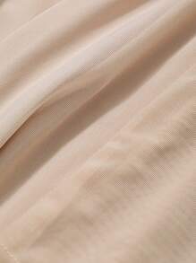 DAZY Abito lungo casual da donna a maniche lunghe con scollo a V, colore unito, abito autunnale - Albicocca - Visualizzare 10