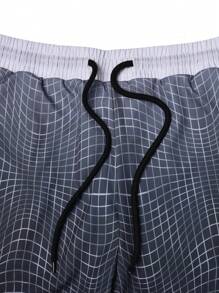 Manfinity Sport Corelite 男友风格男士渐变色圆领短袖 T 恤和抽绳短裤 2 件套运动套装