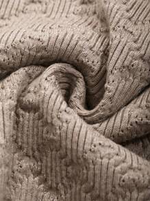 DAZY Set de 2 piezas Top de camiseta y Cárdigan de unicolor para mujer, ropa de otoño Suéter de mujer