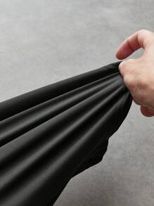 Manfinity Sport Corelite Men's Letter Print Elastic Comfort Sports Tight Pants, Suitable For Running And Fitness