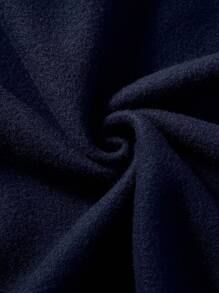 Manfinity Dauomo 1pc Men's Solid Color Long Sleeve Zip Up Drawstring Hoodie Sweatshirt, Autumn