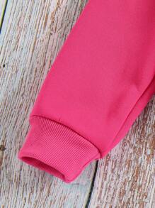 Teenager Mädchen Lässig Sweatshirt mit Prägung, Geeignet für den Herbst