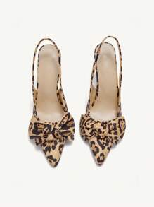 CUCCOO CHICEST 尖头豹纹时尚女式高跟鞋 - 彩色 - 查看 8